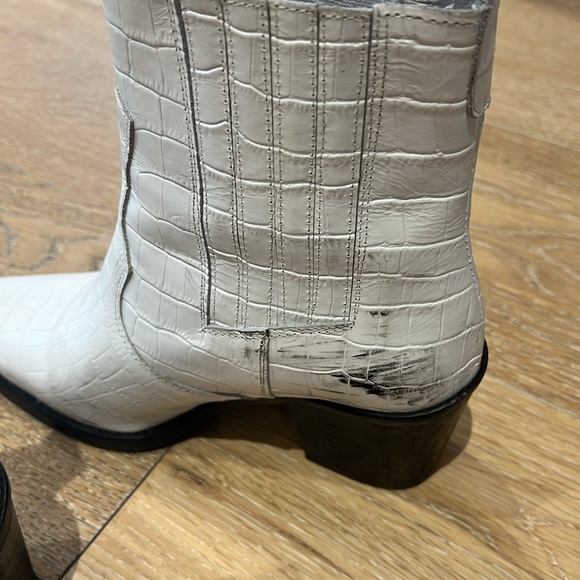 L’intervalle faux croc leather cowboy boots size 39 - Picture 2 of 4